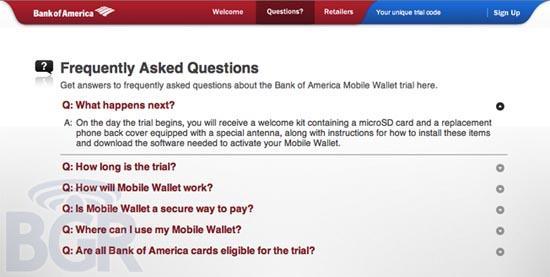 Bank of America Mobile Wallet