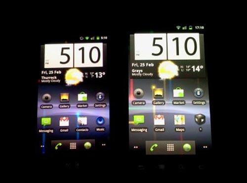 Nexus S screen discoloration