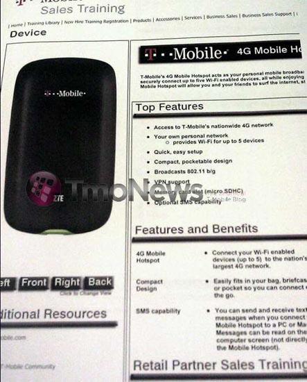 T-Mobile 4G Mobile Hotspot training