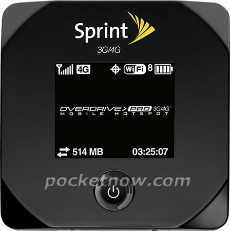Sprint Overdrive Pro 3G/4G hotspot