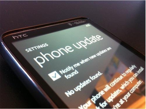 HTC HD7 update