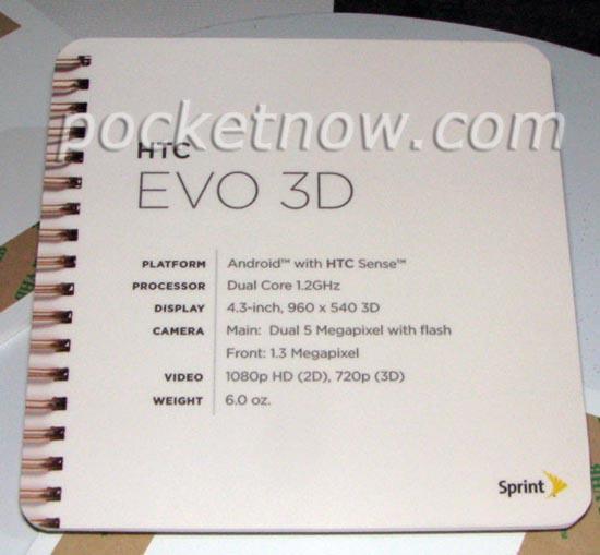 HTC EVO 3D specs