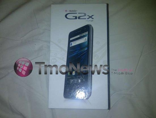 T-Mobile G2x retail package