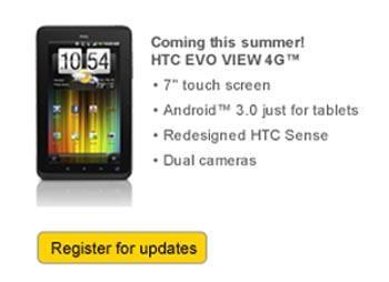 HTC EVO View 4G Honeycomb