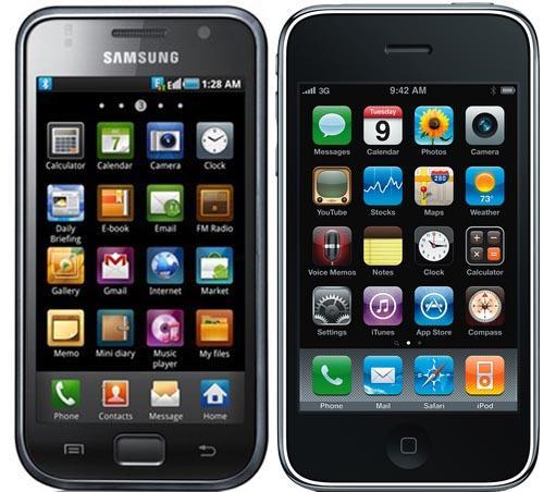 Samsung Galaxy S Apple iPhone 3GS