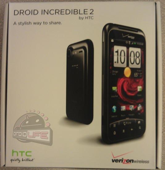 HTC DROID Incredible 2 retail packaging