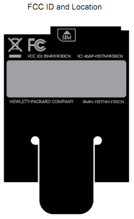 HP Pre 3 FCC label
