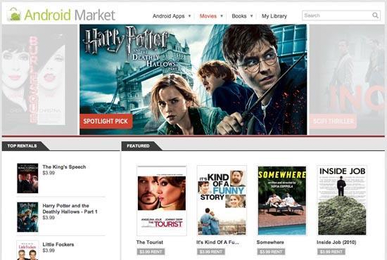 Android Market movies