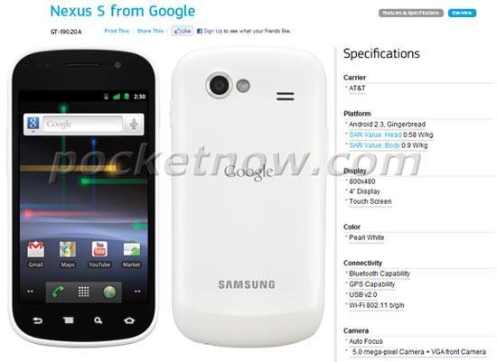 Nexus S AT&T GT-I9020A