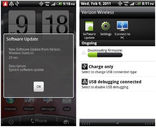 HTC ThunderBolt software update