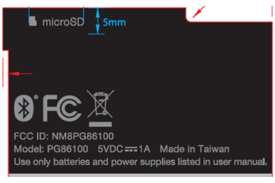 HTC EVO 3D FCC label