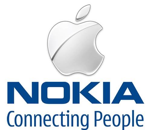 Apple Nokia logos