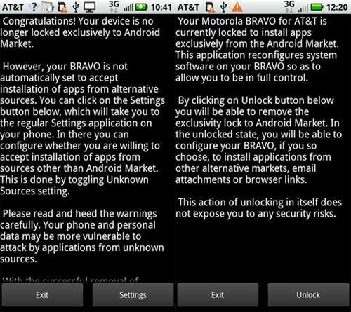 Motorola Bravo Sideload Enabler