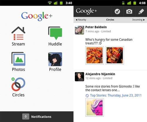 Google+ Android app