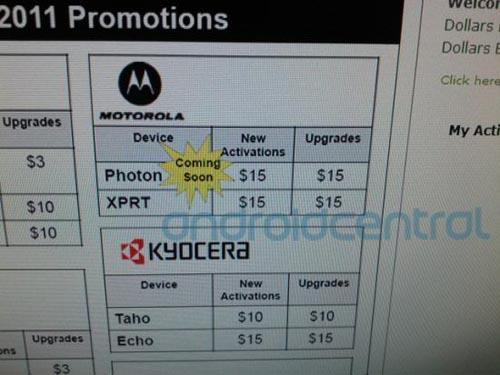 Sprint Motorola Photon 4G Coming Soon