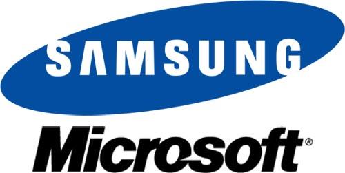 Samsung Microsoft logos