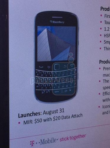 BlackBerry Bold 9900 T-Mobile launch date