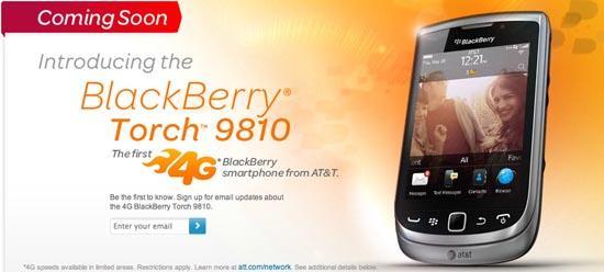 AT&T BlackBerry Torch 9810