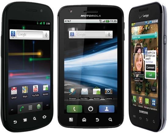 Nexus S 4G Atrix 4G Fascinate