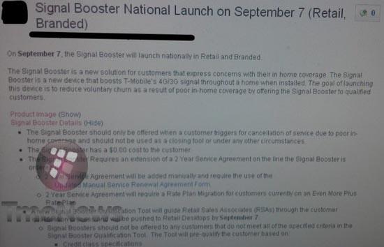 T-Mobile Signal Booster program