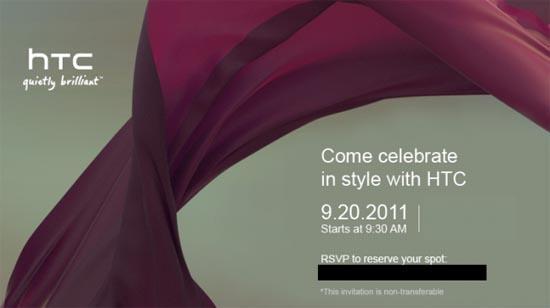 HTC September 20th invite