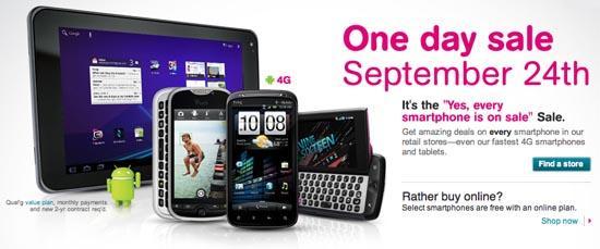 T-Mobile Yes, every smartphone is on sale, sale