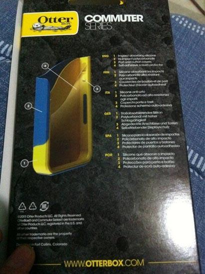 iPhone 4S Otterbox case rear