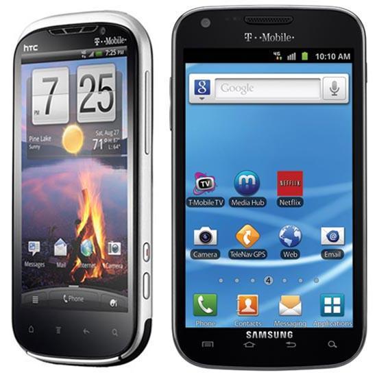 HTC Amaze 4G Samsung Galaxy S II T-Mobile