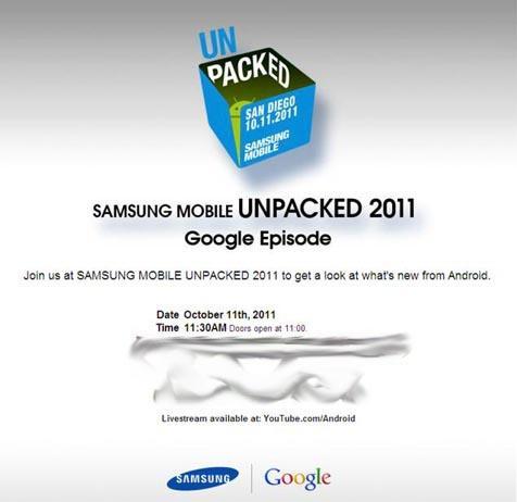 Samsung Unpacked Google Episode invite