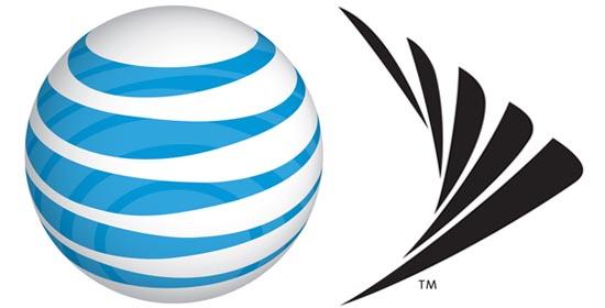 AT&T Sprint logos