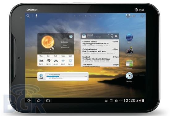 Pantech Element AT&T LTE tablet