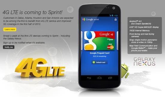 Sprint Galaxy Nexus LTE