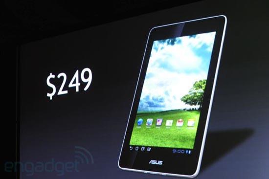 Asus 7-inch Tegra 3 $249 tablet
