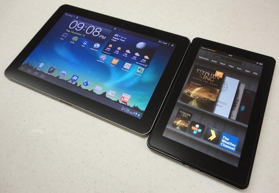 Samsung Galaxy Tab 10.1 Amazon Kindle Fire
