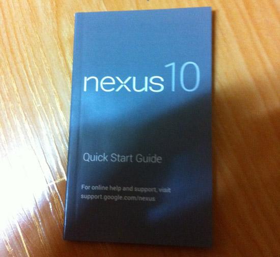 Samsung Nexus 10 manual Google leak