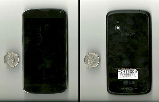 LG Nexus 4 lost prototype bar