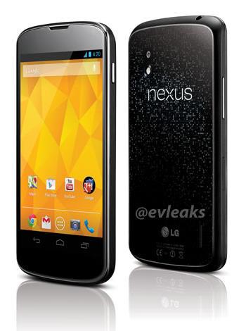 LG Nexus 4 render front and rear leak