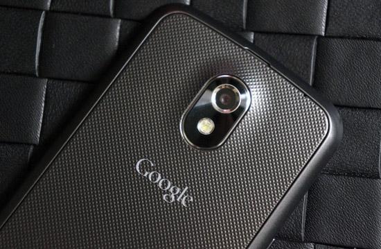 Samsung Galaxy Nexus rear Google logo