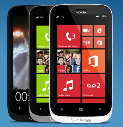 Nokia Lumia 822 black, gray, white Verizon Wireless