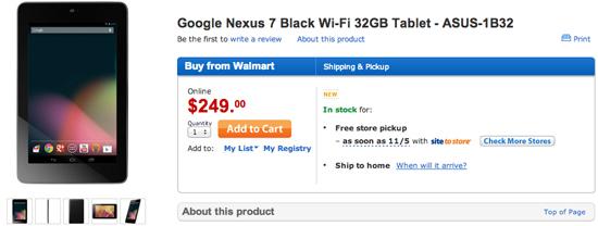 Nexus 7 32GB Walmart.com