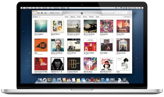 iTunes 11 15-inch MacBook Pro