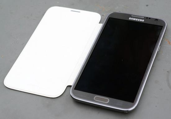 Samsung Galaxy Note II flip cover Titanium Gray