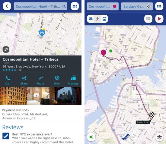 Nokia Here Maps iOS app