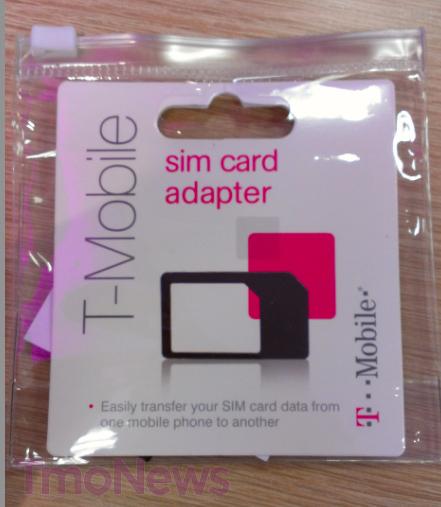 T-Mobile micro-SIM to mini-SIM card adapter