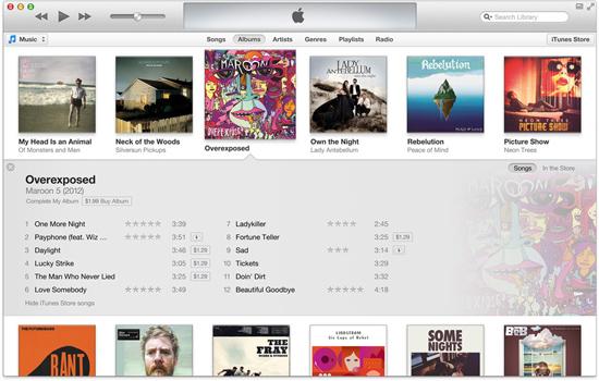 iTunes 11 player