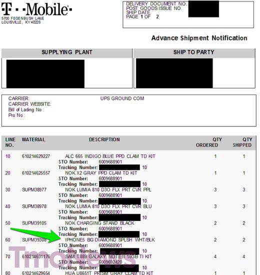 T-Mobile iPhone 5 case leak