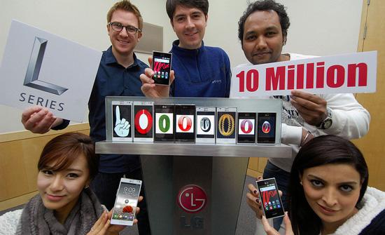 LG Optimus L-Series 10 million sold