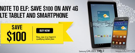 Sprint 4G LTE tablet promotion