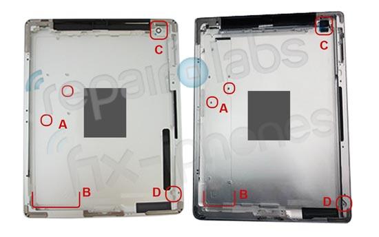 Apple iPad 3 rear housing