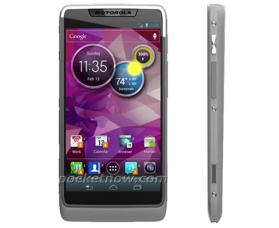 Motorola Intel Ice Cream Sandwich Android phone